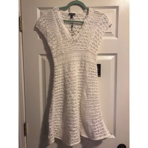 NEW Express White Crochet Sundress